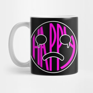 Happy fake crying purple t-shirt Mug